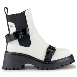 White women's baggies with buckles White women's baggies with buckles