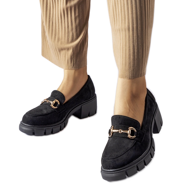 Black Irmina high-heeled shoes