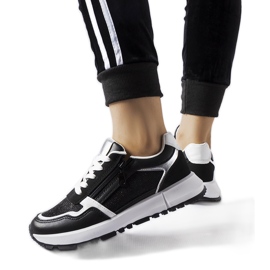 Black decorative Camuzzoni sneakers