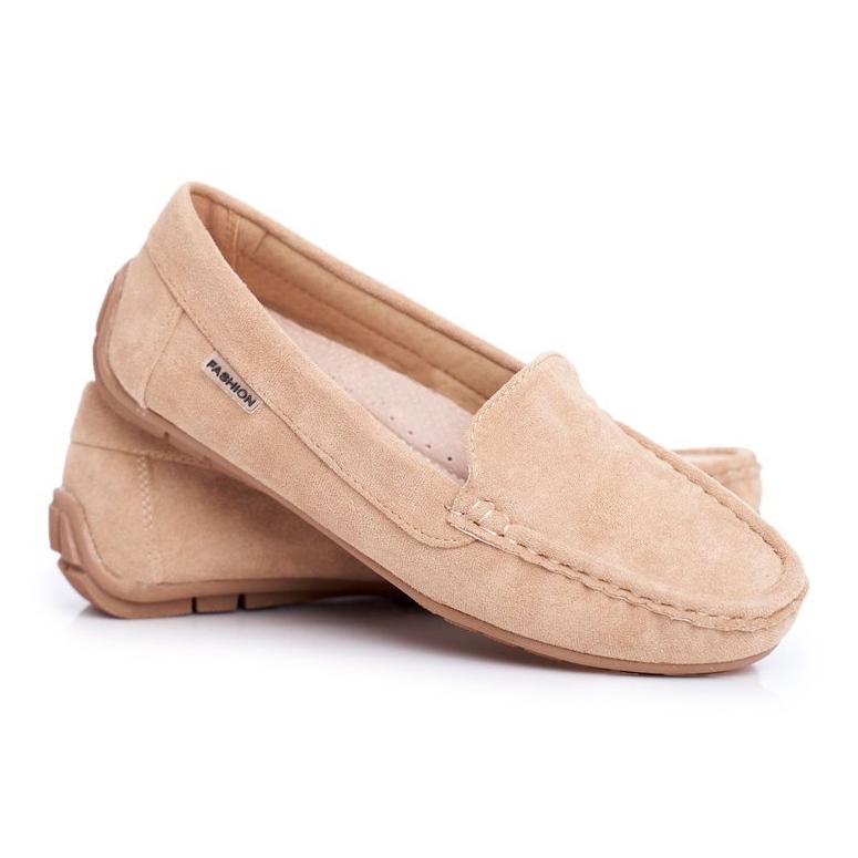 Evento Women's Loafers Beige Suede Morreno