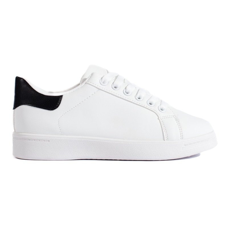 White classic women's sports shoes by Shelovet White classic women's sports shoes by Shelovet
