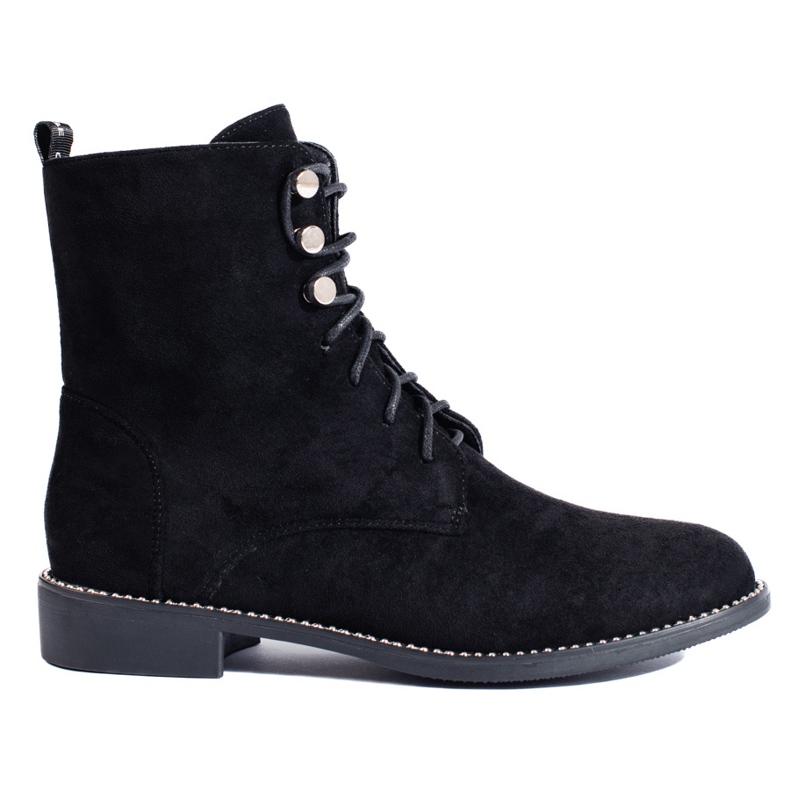 Shelovet black suede women's workwear Shelovet black suede women's workwear