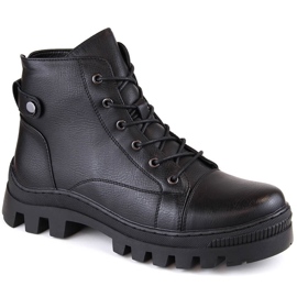 Black women's ankle boots Potocki SZ12168 Black women's ankle boots Potocki SZ12168