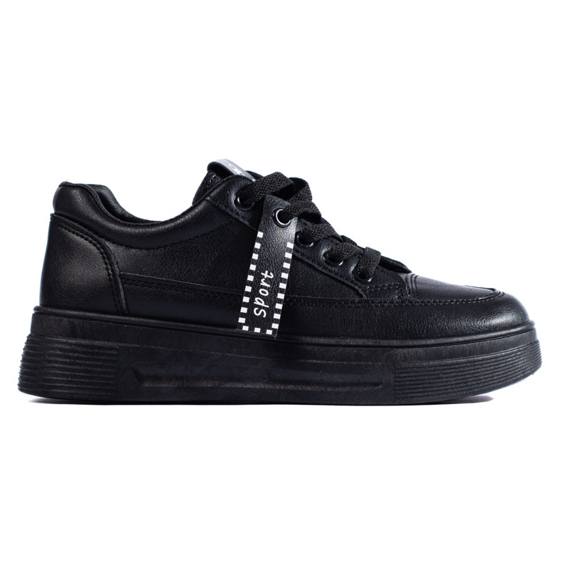 Black Shelovet platform sneakers