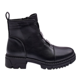 PS1 Black Azulenn Leather Flat Boots PS1 Black Azulenn Leather Flat Boots