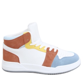 Clowsi Blue high-top sneakers white