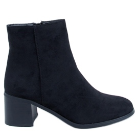 Classic Annie Black high-heeled ankle boots