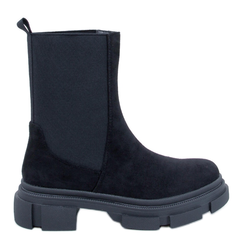Magers Black high-top Chelsea boots
