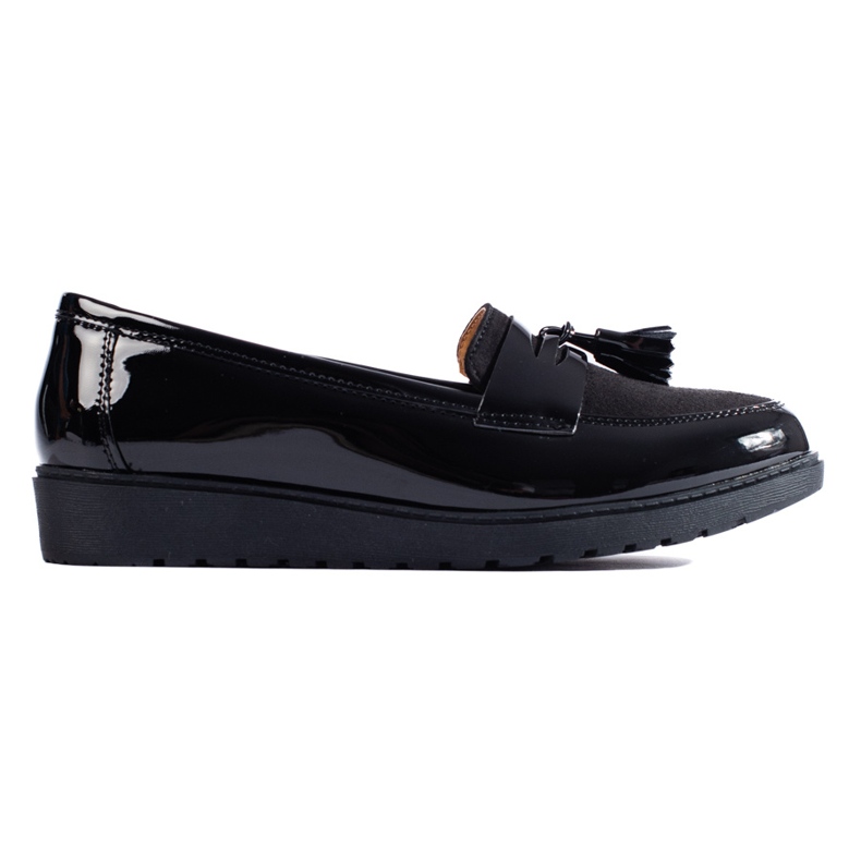 Shelovet platform loafers black