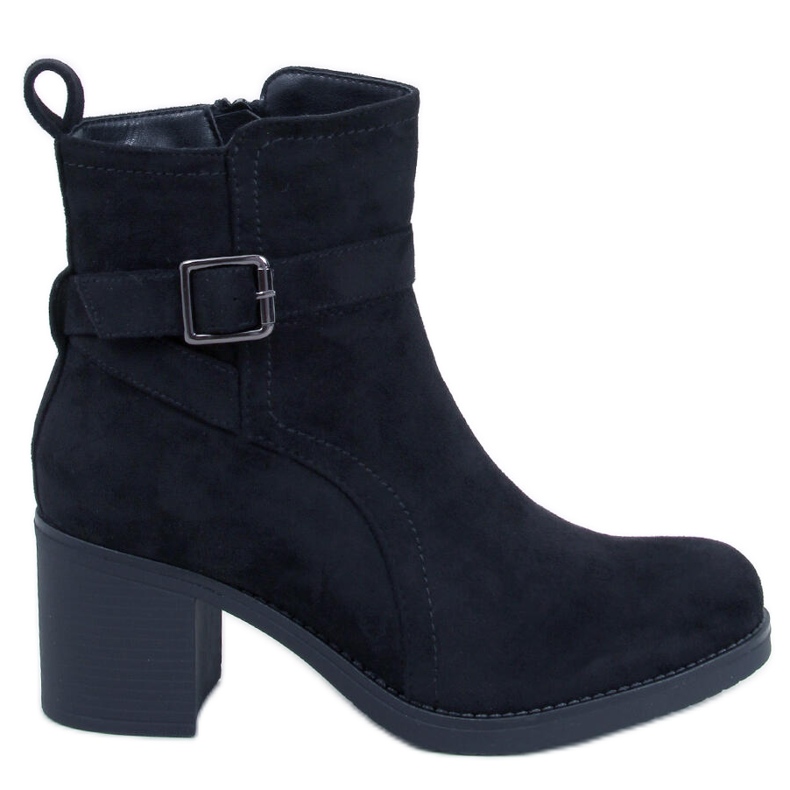Rennia Black wide-heeled ankle boots Rennia Black wide-heeled ankle boots