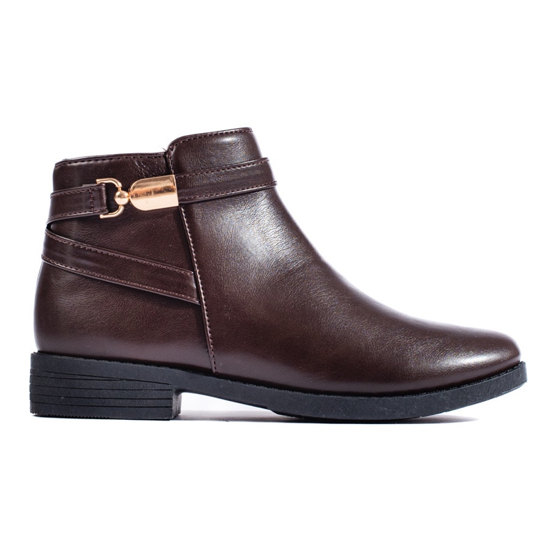 Shelovet brown low women's ankle boots