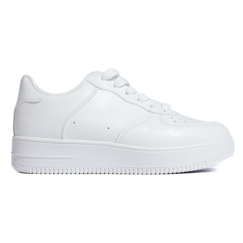 W. Potocki White Shelovet platform sneakers