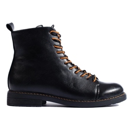 Vinceza black women's lace-up workers' boots Vinceza black women's lace-up workers' boots