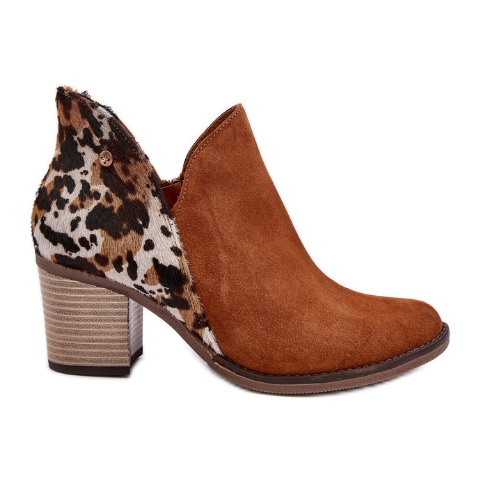 Women's Leather Ankle Boots Maciejka Brown 04492-98 Women's Leather Ankle Boots Maciejka Brown 04492-98