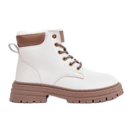 Women's Fur-lined Trappers, White Fenan