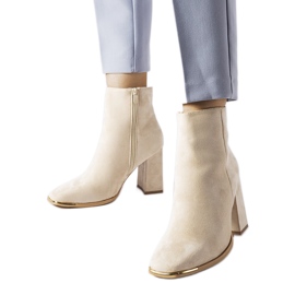 Beige ankle boots from Cheney