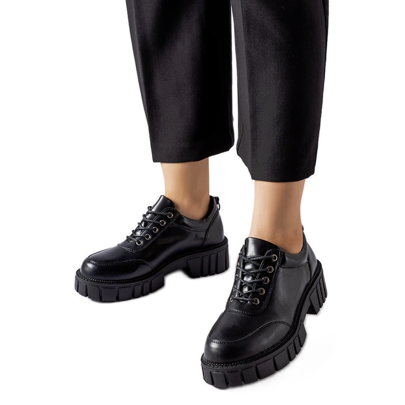 Black massive classic Severino shoes