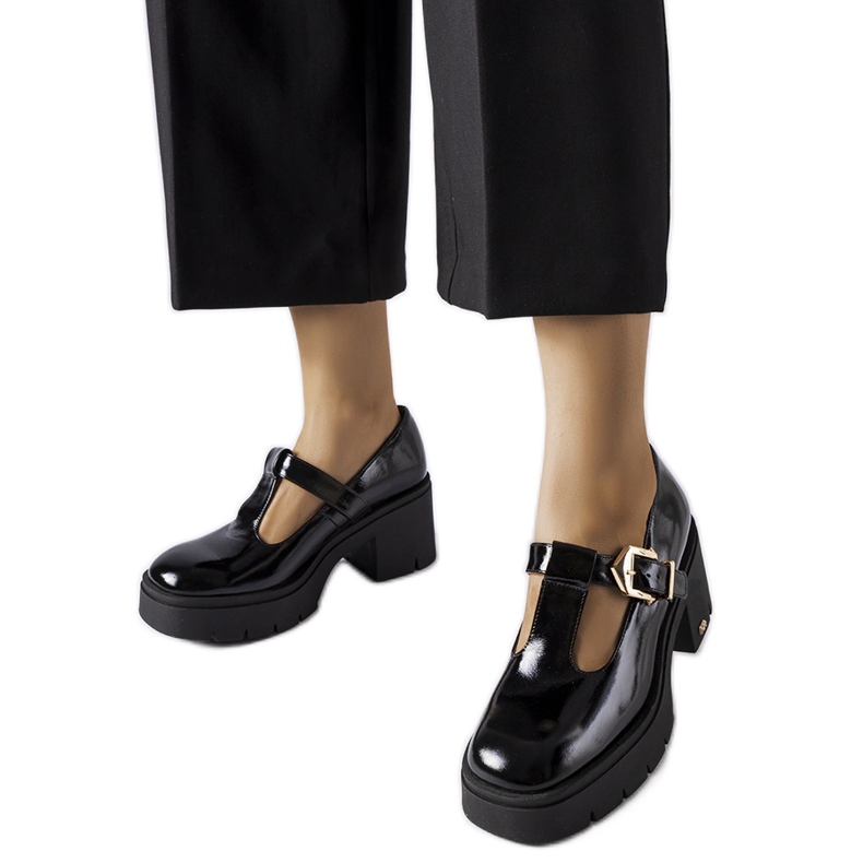 Black shoes Karino 4821/090-P BLACK/NAPLAK Black shoes Karino 4821/090-P BLACK/NAPLAK