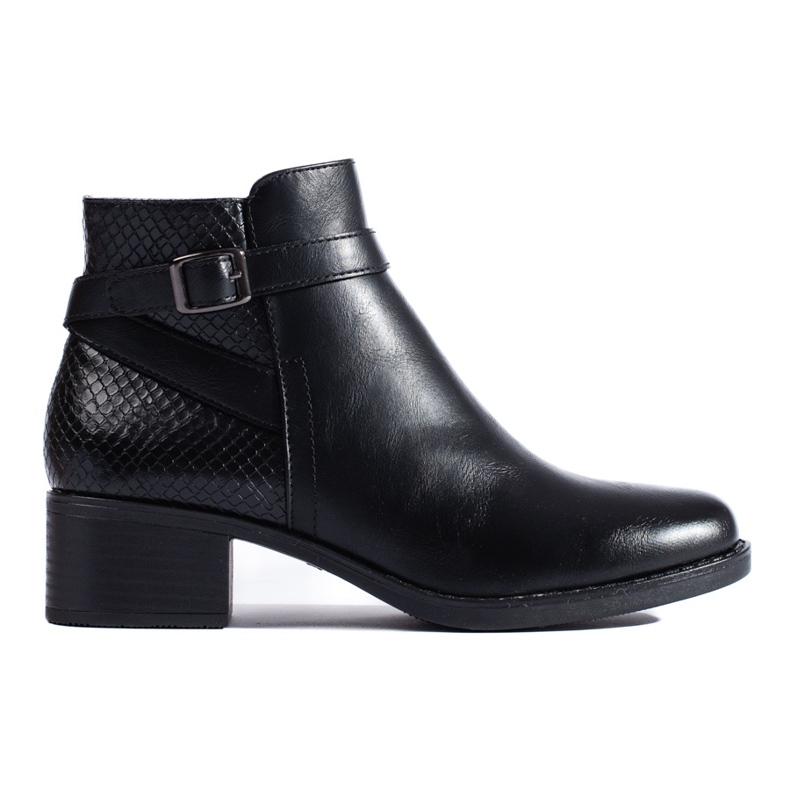 W. Potocki Potocki black women's high-heeled ankle boots