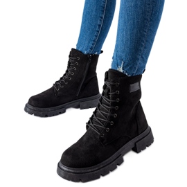 Inna Black insulated Mestervi eco-suede boots Inna Black insulated Mestervi eco-suede boots