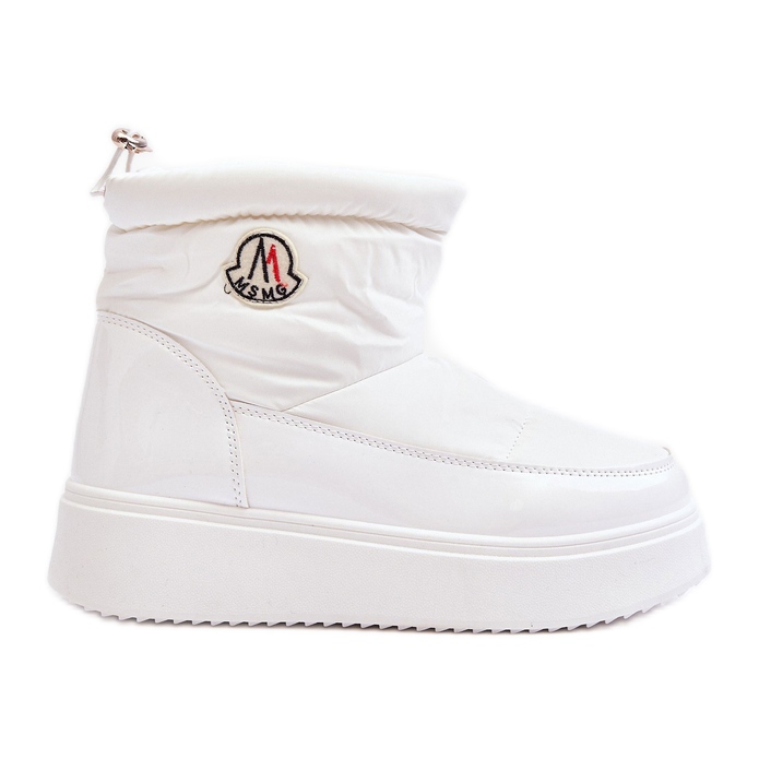 Women's Platform Slip-On Snow Boots, White Gattea