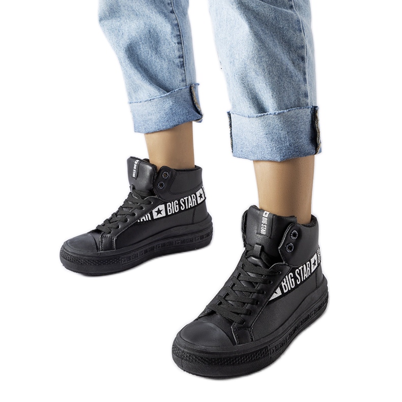 Black insulated sneakers Big Star MM274010