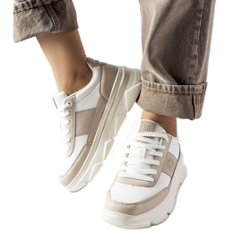 White Big Star MM274500 sneakers beige White Big Star MM274500 sneakers beige