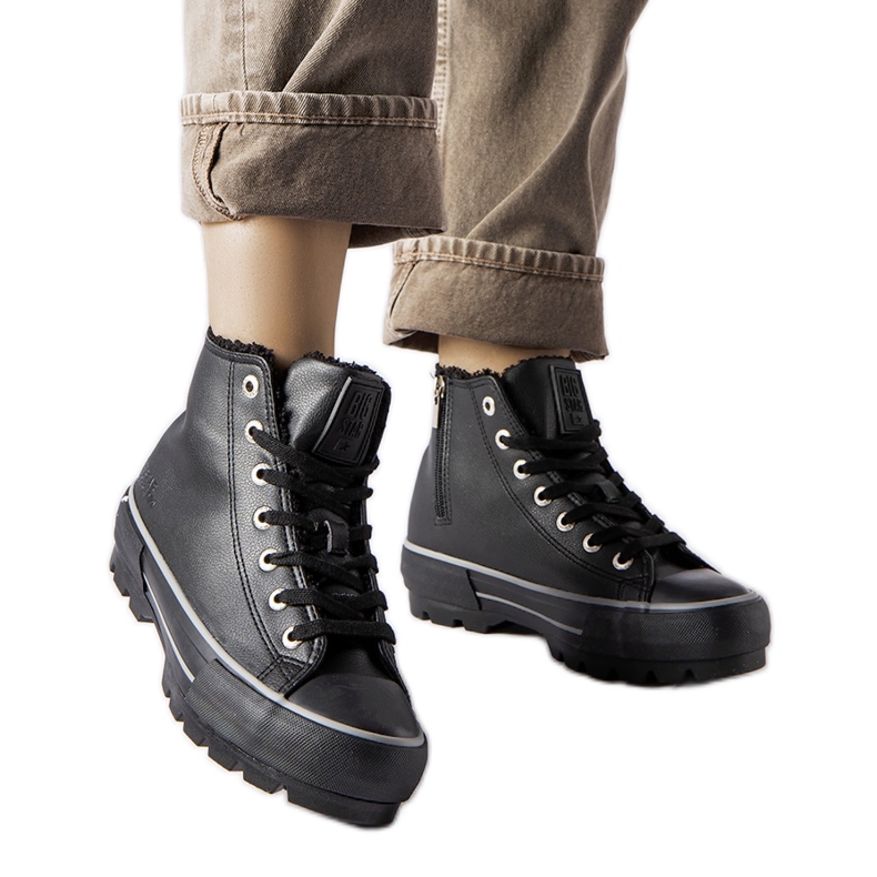 Black insulated sneakers Big Star MM274039