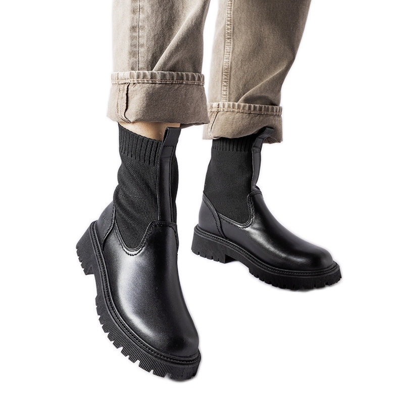 Black Big Star MM274543 slip-on ankle boots Black Big Star MM274543 slip-on ankle boots