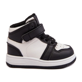 High Children's Sports Shoes White and Black Teredite High Children's Sports Shoes White and Black Teredite