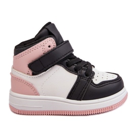 High Children's Sports Shoes White and Pink Teredite