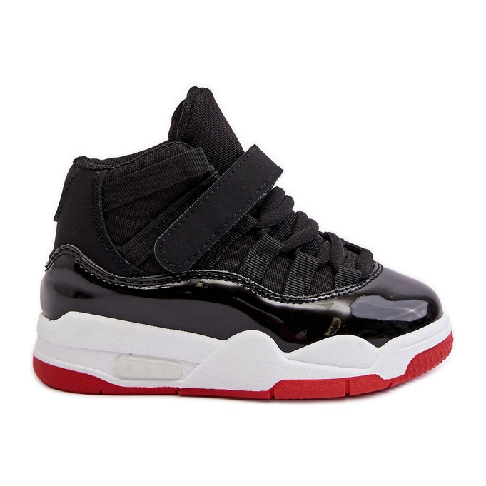 Children's Sports Lace-Up Shoes Black and Red Darina