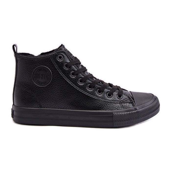 Insulated Men's Sneakers with Zipper Black Big Star MM174012 Insulated Men's Sneakers with Zipper Black Big Star MM174012