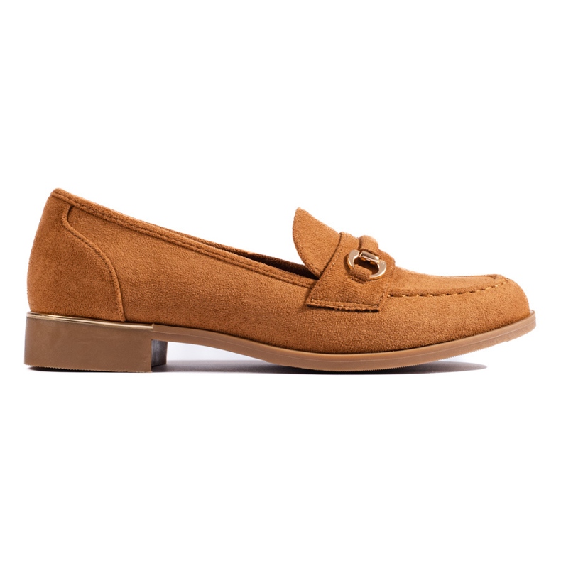 Shelovet women's camel suede lords brown