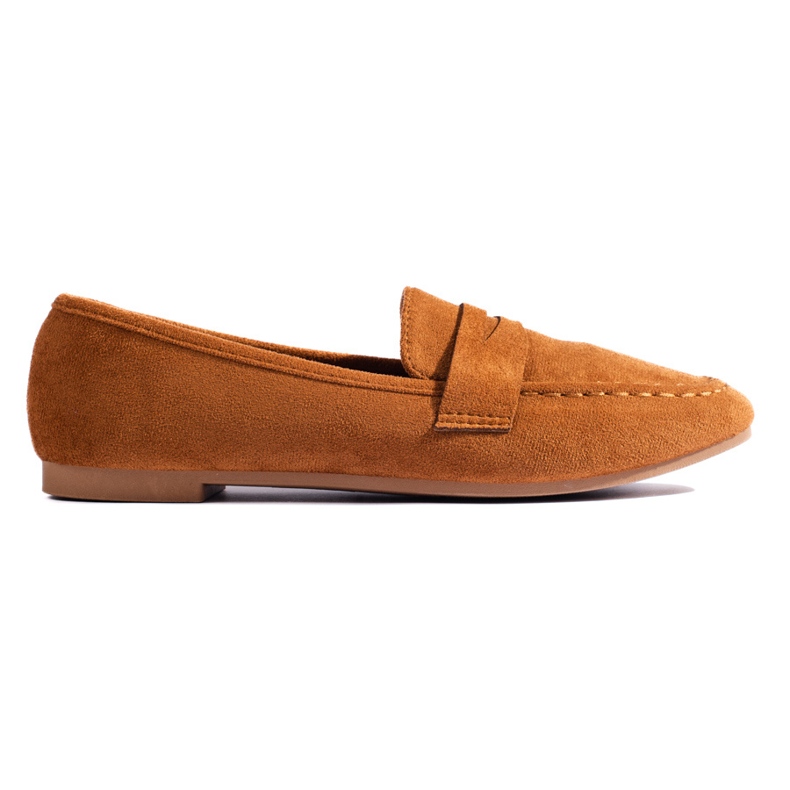 Comfortable women's camel Shelovet suede lords brown Comfortable women's camel Shelovet suede lords brown