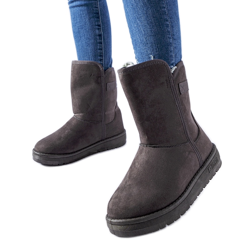 Gray snow boots Big Star KK274619 grey
