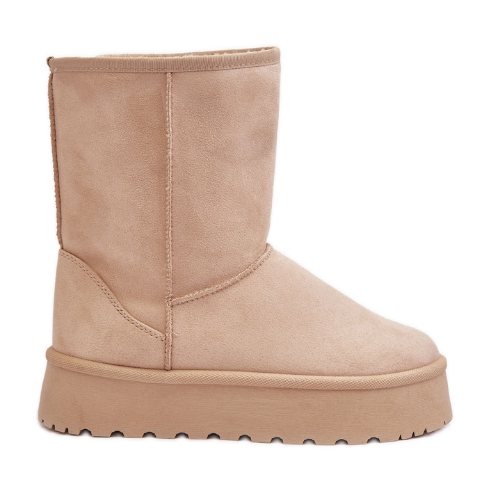PS1 Beige Abrams Women's Fur-Insulated Snow Boots PS1 Beige Abrams Women's Fur-Insulated Snow Boots