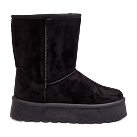PS1 Black Abrams Women's Fur-Insulated Snow Boots