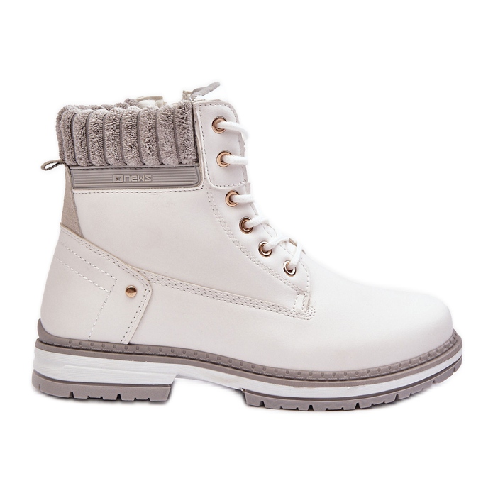 PE1 Women's Leather Insulated Trappers White Katalis