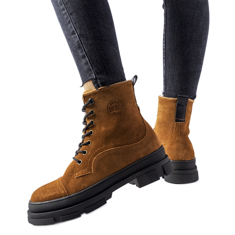 Brown leather workers Big Star KK274524