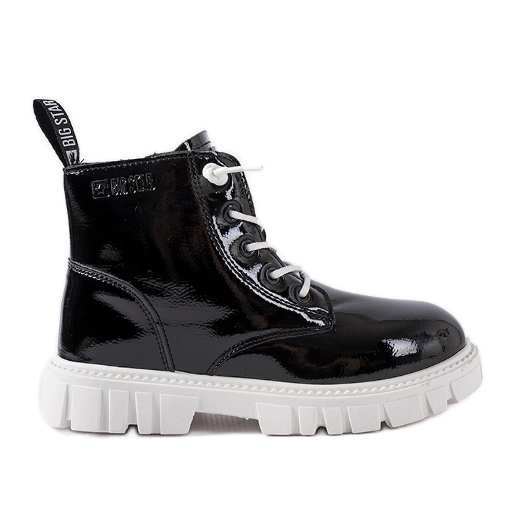 Black patent ankle boots Big Star MM374147 Black patent ankle boots Big Star MM374147