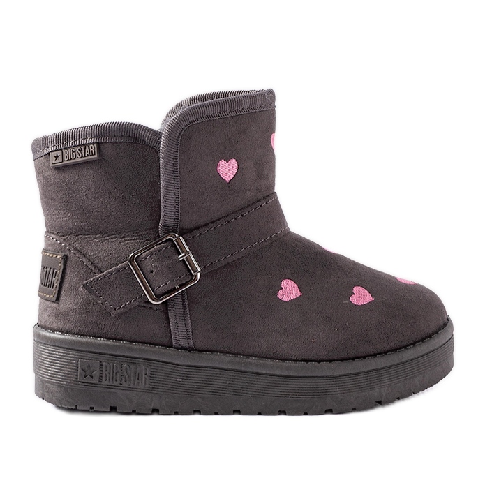Gray children's snow boots Big Star KK374244 grey Gray children's snow boots Big Star KK374244 grey