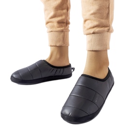 Black insulated slippers Big Star KK274604