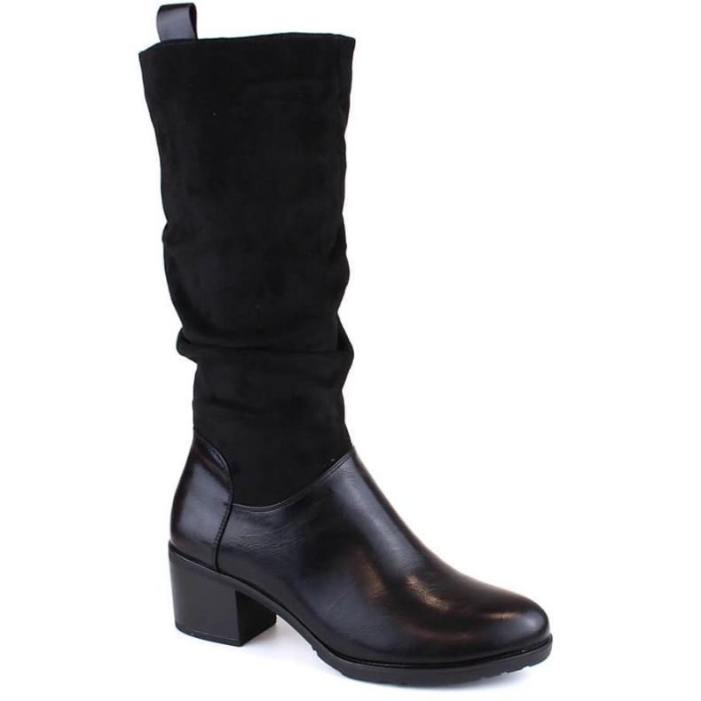 Jezzi W JEZ420A insulated high-heeled boots, black