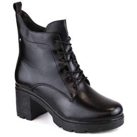 Insulated ankle boots and platform Potocki W WOL188 black