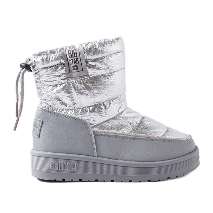 Gray snow boots Big Star KK374218 silver Gray snow boots Big Star KK374218 silver