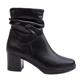 Sergio Leone Women's Wrinkled Ankle Boots Black Liriam Sergio Leone Women's Wrinkled Ankle Boots Black Liriam