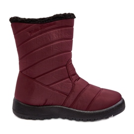 High Women's Insulated Snow Boots Burgundy Luxina red