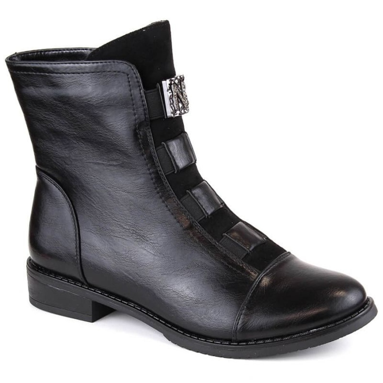Jezzi W JEZ413A insulated ankle boots with decoration, black
