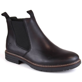 Comfortable insulated leather boots Rieker M RKR634 black